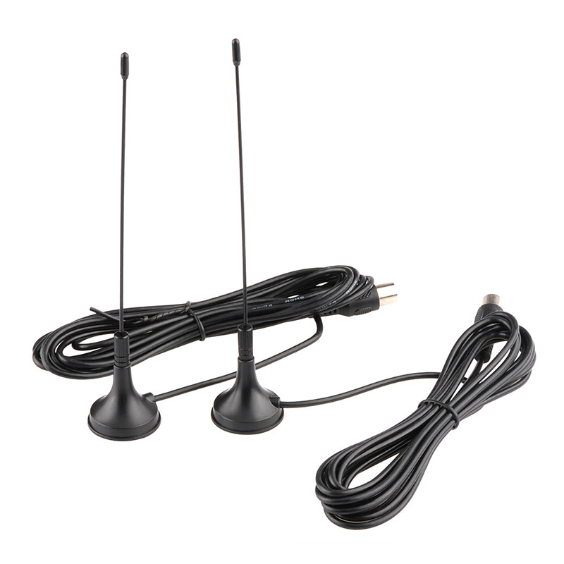 Vehicle UHF VHF TV Antenna 5V Power Set top Box Standard Video