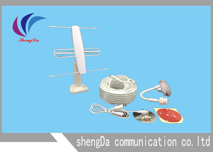 3 Element Mini VHF UHF Yagi Antenna , TV Long Range Yagi Wifi Antenna 2