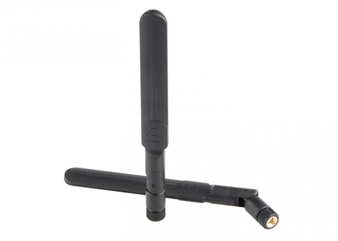 3dBi Short Rubber Dual Band Antenna 2.4G / 5.8G IP65 Waterproof With RP - SAM Plug