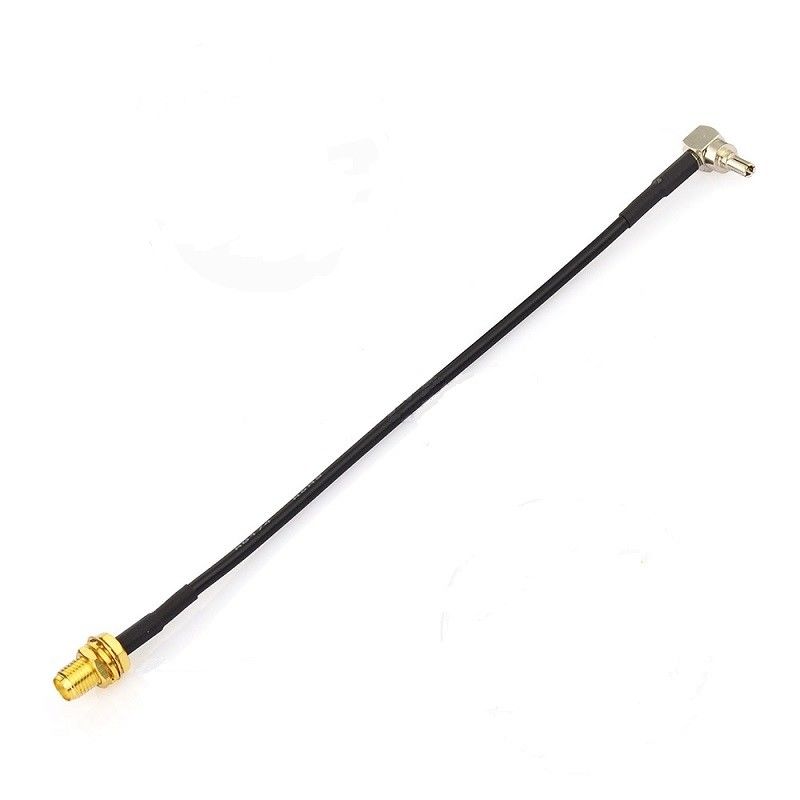 Straight Antenna Cable Assembly Patch Lead CRC9 Right Angle To SMA Female Connector