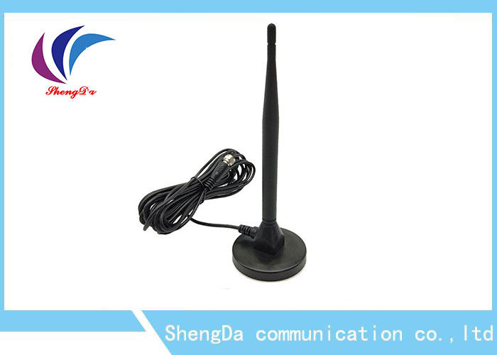 Black Pigtail UHF Digital Tv Antenna , DVB-T Dual Band Long Range HDTV Antenna supplier