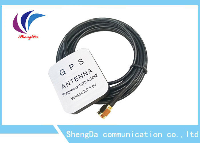 Waterproof 28dBi Gain Automotive Gps Antenna 1575.42MHz Aerial Strong Magnet supplier